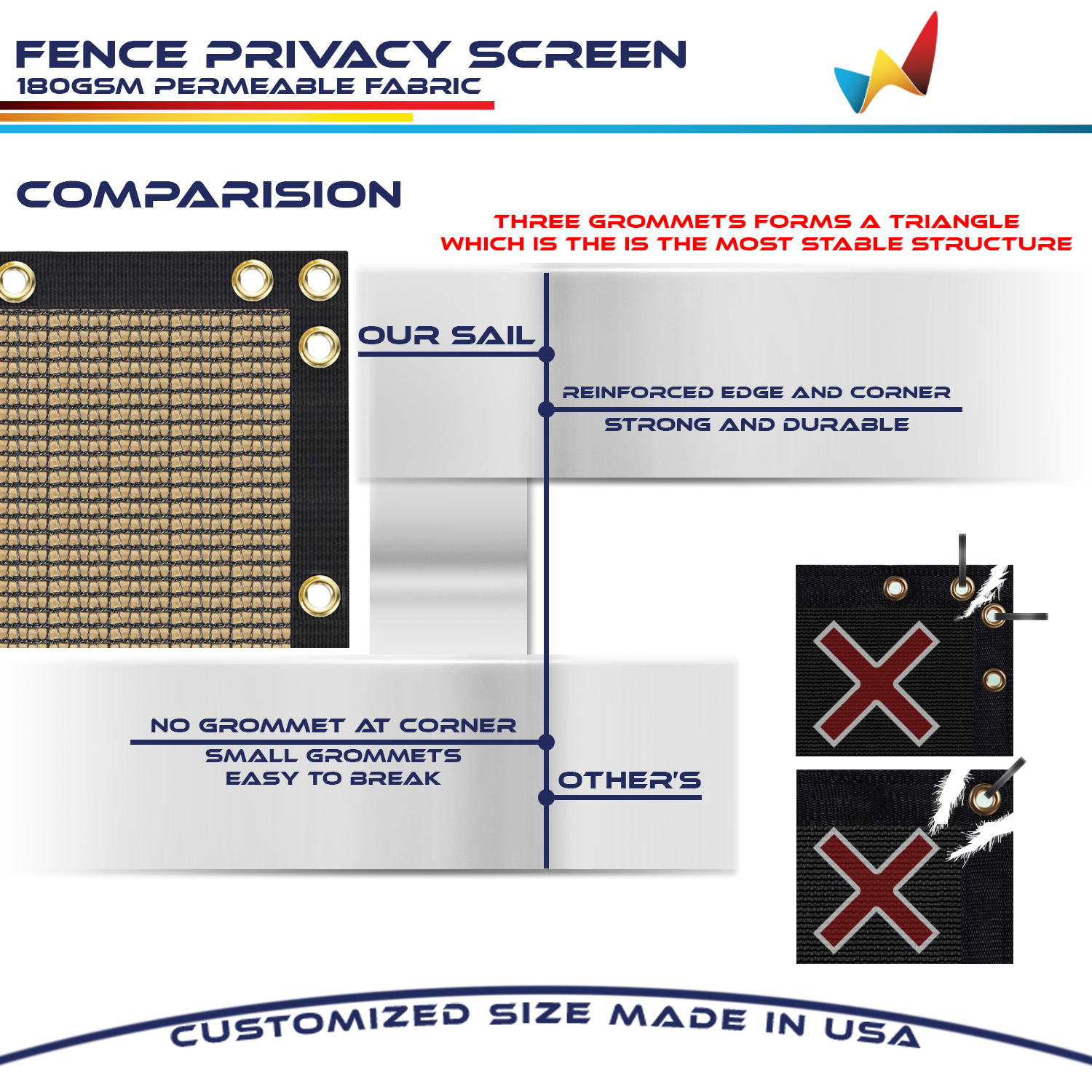 9ft Tall Privacy Fence Screen Garden Yard Patio Windscreen Mesh Shade Cover Sand