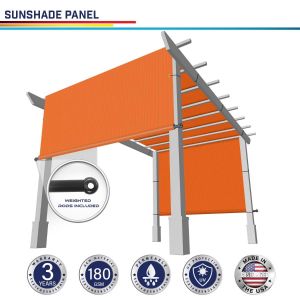 180GSM HDPE Orange Shade Panel