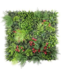 Windscreen4less 4 Pcs 40 inch x40 inch Artificial Boxwood Panels Faux Plant Grass Green Wall Panel Decoration for Outdoor Indoor Garden Backyard (Style 12)