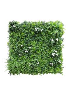 Windscreen4less 40"x40" 3D Panel Style 2 Artificial Boxwood Hedge Topiary Plant Grass Backdrop Wall for Privacy Fence Garden Backyard Screen Outdoor Wedding Décor 1 pc