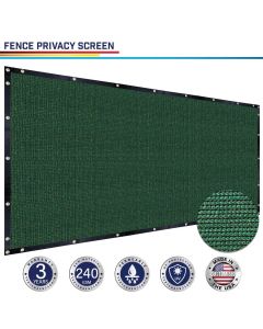 Fence Privacy Screen Dark Green 5-6ft H x 1-300 L Heavy Duty Windscreen Chain Link Fence Privacy Mesh Fabric Cover for Outdoor Patio Garden