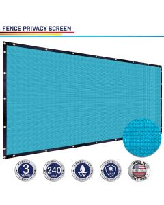 Fence Privacy Screen Light Green Turquoise 1-6ft H x 1-300 L Heavy Duty Windscreen Chain Link Fence Privacy Mesh Fabric Cover for Outdoor Patio Garden