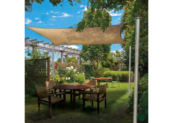 Patio Sun Shade Sail Canopy Pole Post Kit 8 Feet Tall - Patio Ideas