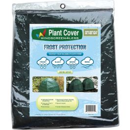 W WINDSCREEN4LESS 22 x 22x 24 Plant Cover in Color Green Plastic ...